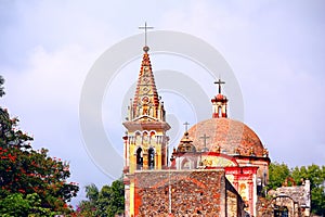 Chapels of the Cuernavaca cathedral in morelos, mexico  II