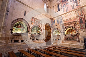 Chapels and Sepulchres at Old Cathedral of Salamanca Interior - Salamanca, Spain