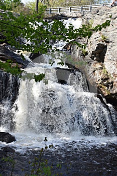 Chapman Falls at Devils Hopyard State Park in East Haddam, Connecticut