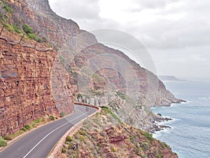 Chapman`s Peak Drive in South Africa.