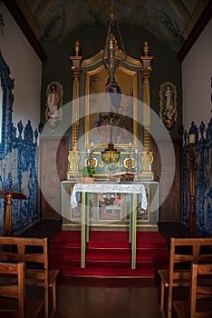 Chappel interior in Funchal in madeira island