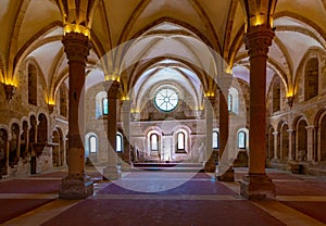 Chapter house at the monastery of Alcobaca in Portugal