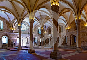 Chapter house at the monastery of Alcobaca in Portugal