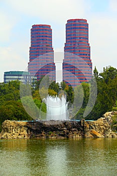 Chapultepec lake in mexico city. I photo