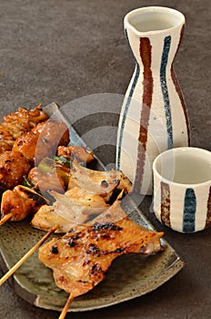 Char-broiled chicken yakitori