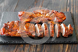 Char siu pork - Chinese bbq pork photo