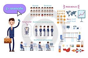 Minimalistic character constructor for animating