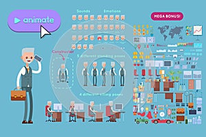 Character constructor. European Businessman