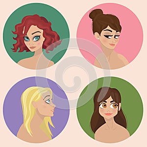 Character Design - Girls Illustration Set -