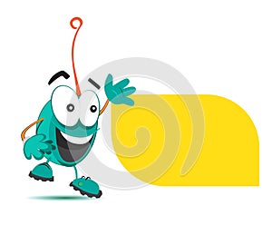 Character Design with Speech Bubble