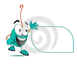 Character Design with Speech Bubble