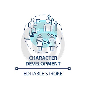 Character development concept icon