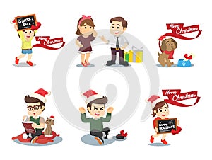 Character profesion person bundle set photo