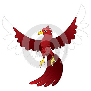 Character red bird