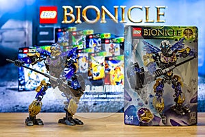 A character toy universe of Lego Bionicle - Onua, Uniter of Earth.