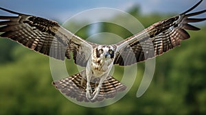Characterful Osprey In Flight: Captivating Nature Photography