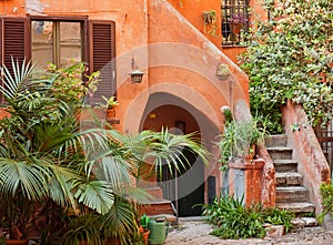 Characteristic courtyard in Italy