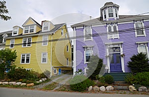 The characteristic houses of Lunenburg