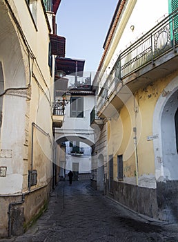 Characteristic street in Aversa