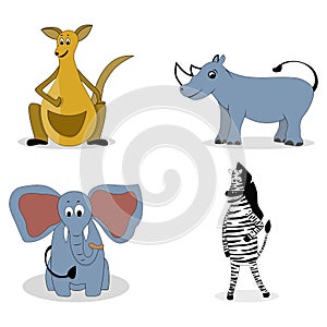 Characters carnivores vector