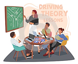 Characters In Driving School Grasp Road Rules, Defensive Driving Techniques, And Vehicle Control Skills Through Lessons