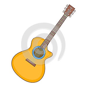 Charango icon, cartoon style