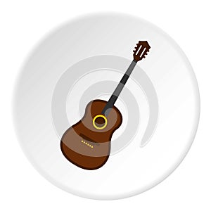 Charango, music instrument icon circle photo