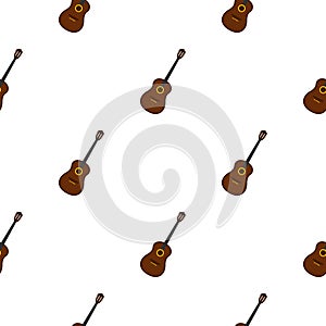 Charango, music instrument pattern seamless