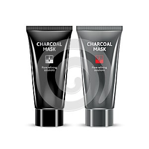 Charcoal Blackhead Remover Mask in different color of packages