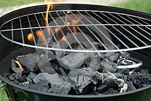 Charcoal fire