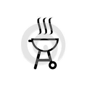 charcoal grill barbeque icon design template vector illustration