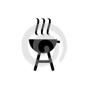 charcoal grill barbeque icon design template vector illustration