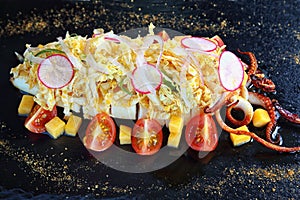 Charcoal grilled cuttlefish