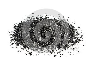 Charcoal isolated on white background