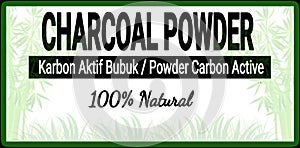 Charcoal powder carbon active