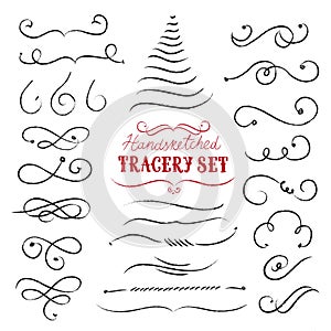 Charcoal tracery set