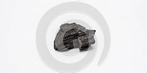 Charcoal on white background