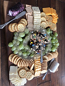 Charcuterie board, appetizer tray photo