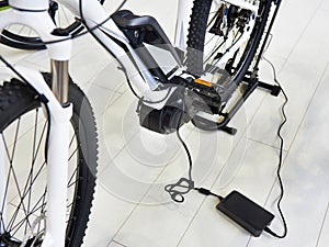 Charge battery electric bike photo