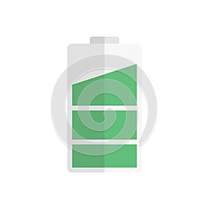 Charge vector flat color icon