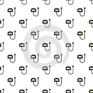 Charge vape set pattern seamless vector