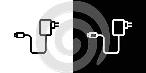 Charger icon vector set on white background