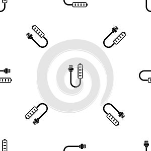 Charger pattern seamless black