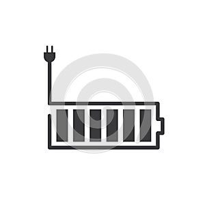 charging battery icon vector element design template