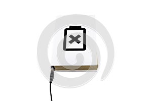 Charging a book connected to USB