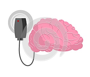 Charging for brain. Human brains and charger