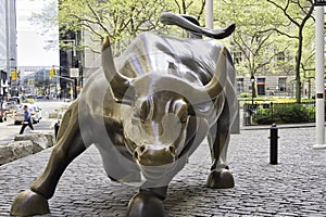The charging bull of Wall Street