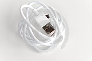 Charging cable for mobile devices with support for fast charging, USB Type-C