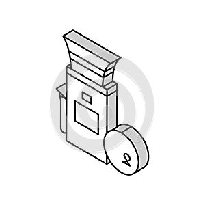 charging electric car station isometric icon vector illustration