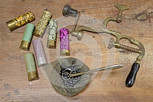 Charging of hunting cartridges and tools